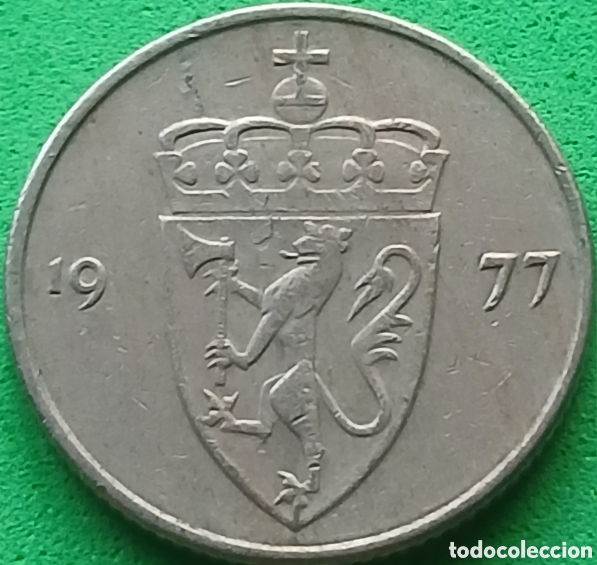 Monedas antiguas de Europa: Noruega 50 ore 1977 km#418