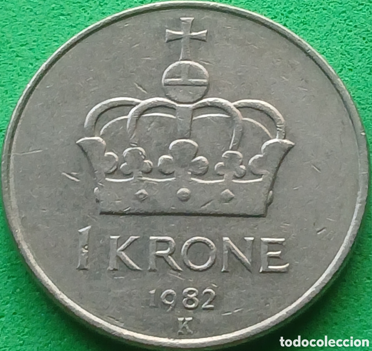 Monedas antiguas de Europa: Noruega 1 corona 1982 km#419