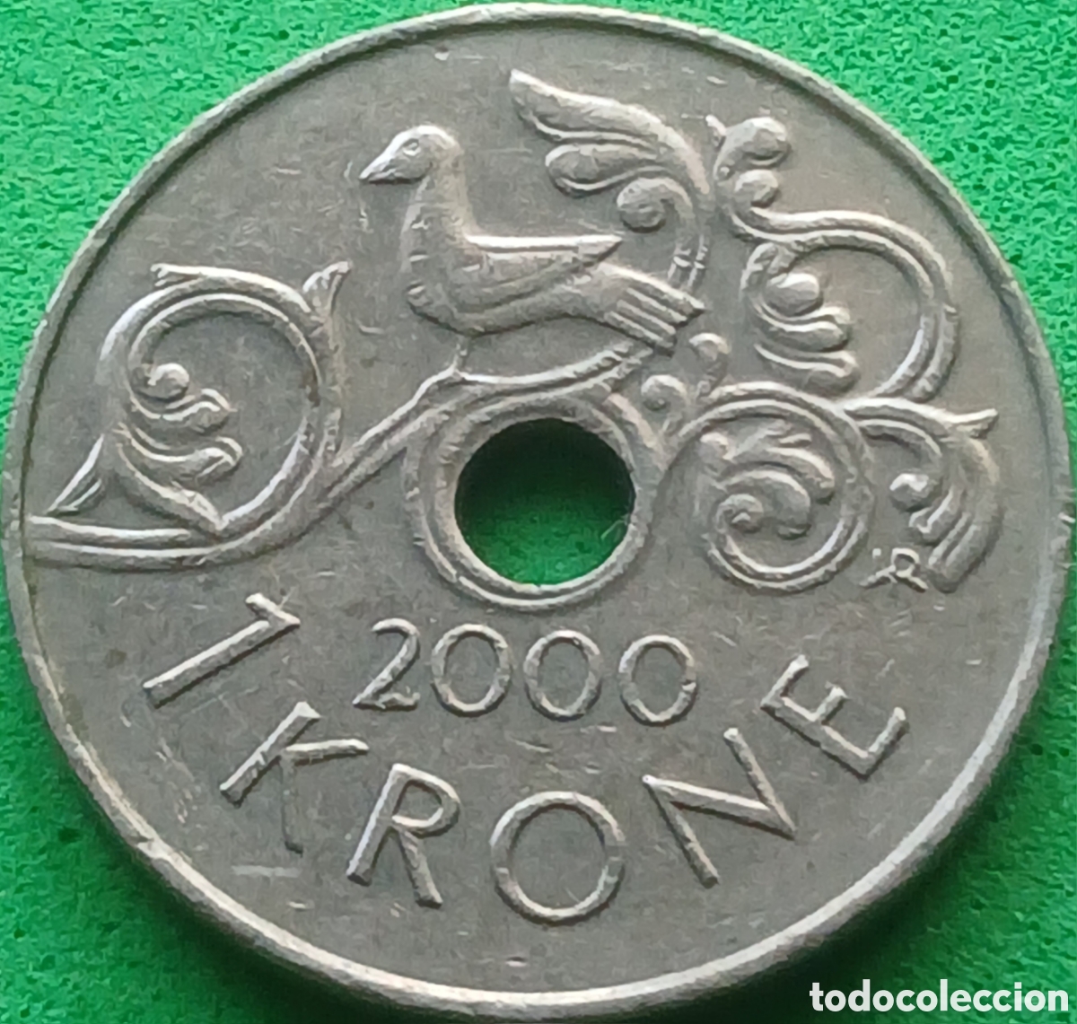 Monedas antiguas de Europa: Noruega 1 corona 2000 km#462