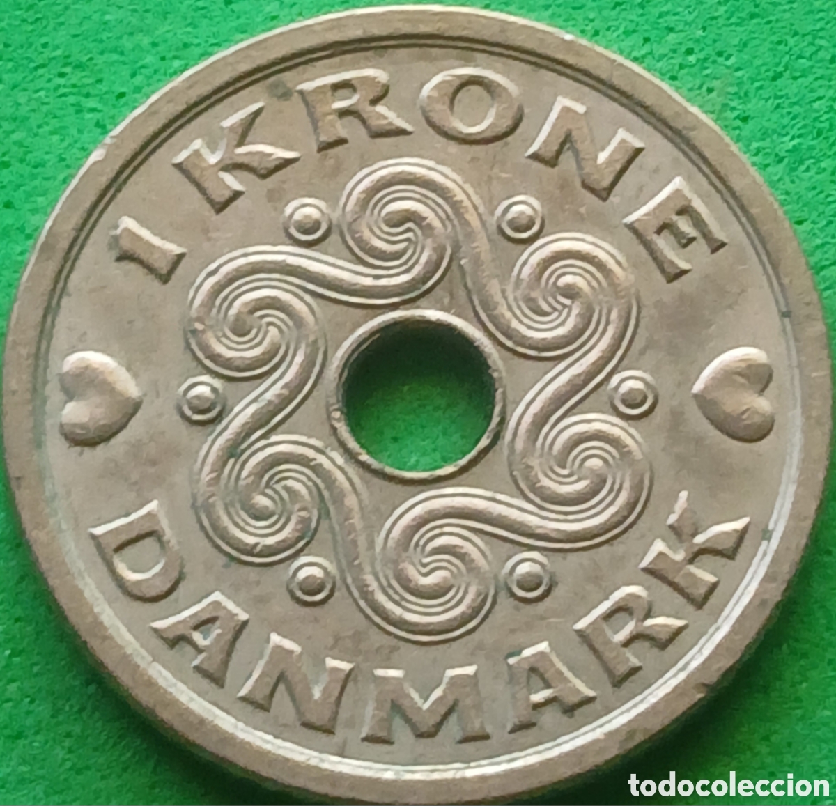 Monedas antiguas de Europa: Dinamarca 1 corona 1992 km#873