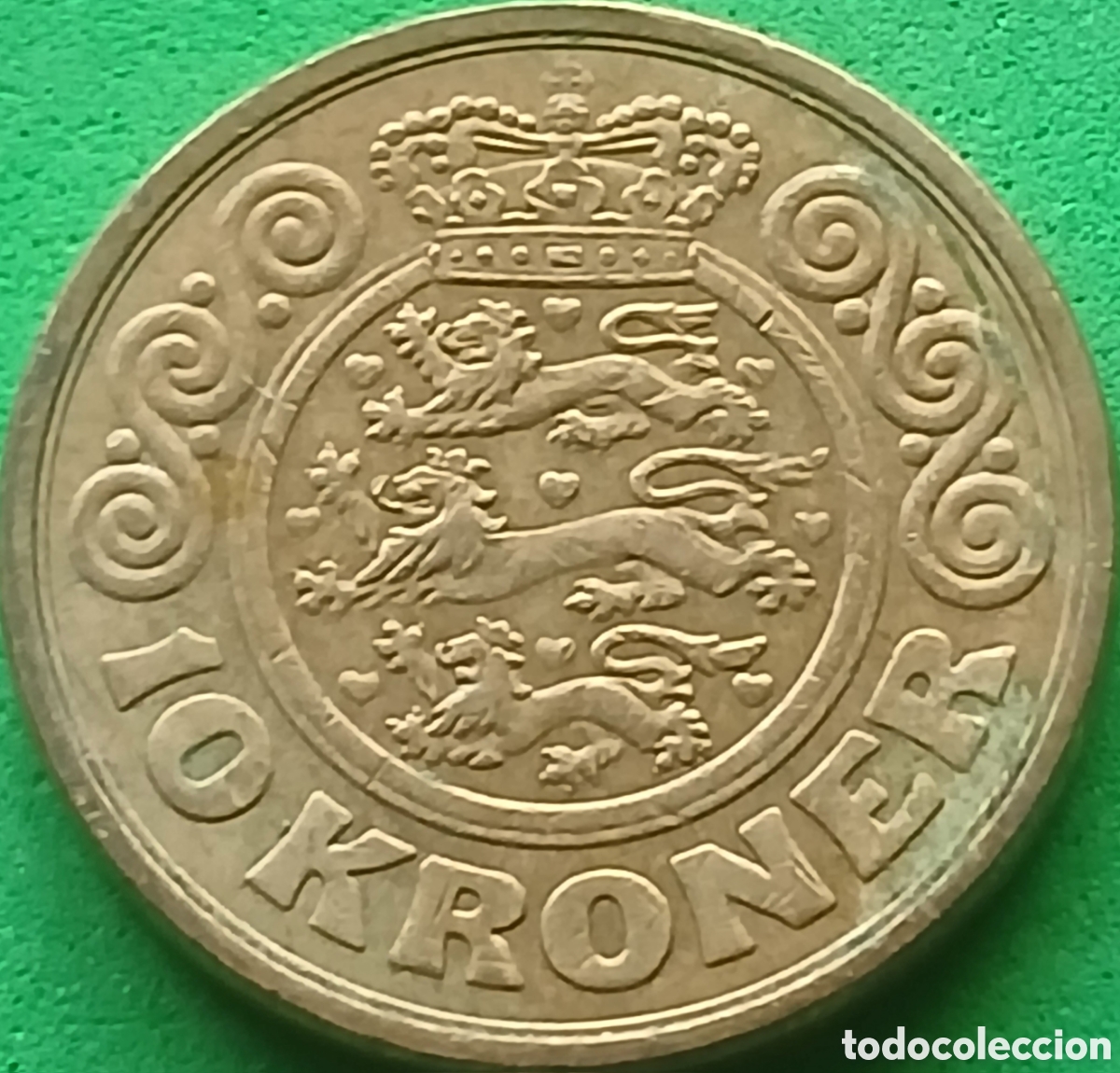 Monedas antiguas de Europa: Dinamarca 10 coronas 1989 km#867