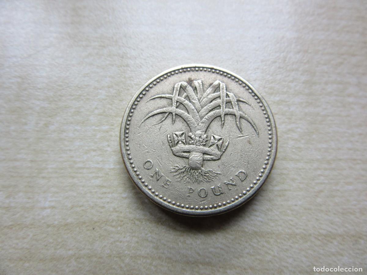 Monedas antiguas de Europa: 1 libra esterlina de Gran Breta&ntilde;a 1985