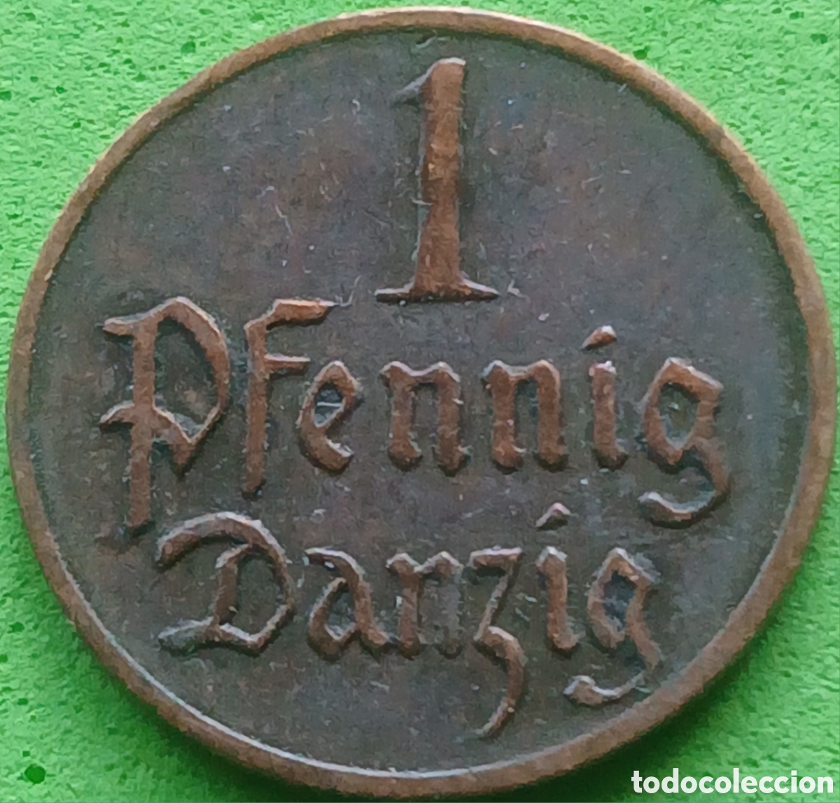 Monedas antiguas de Europa: D&aacute;nzig - Ciudad libre de D&aacute;nzig 1 pfennig 1926 km#140 poco com&uacute;n!!!