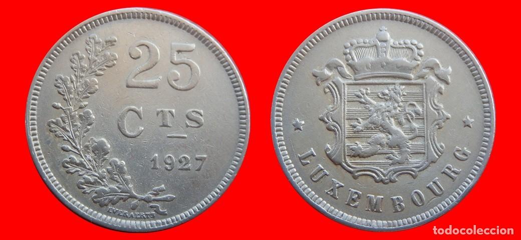 Monedas antiguas de Europa: 25 CENTIMOS 1927 LUXEMBURGO-155294