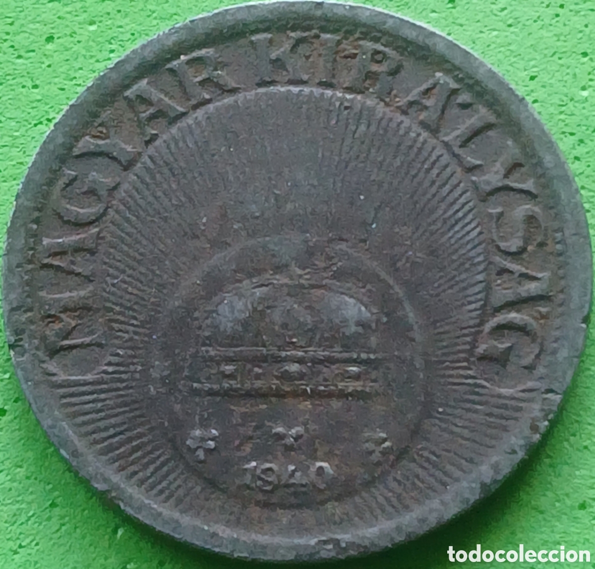 Monedas antiguas de Europa: Hungr&iacute;a 10 filler 1940 km#507a magn&eacute;tica
