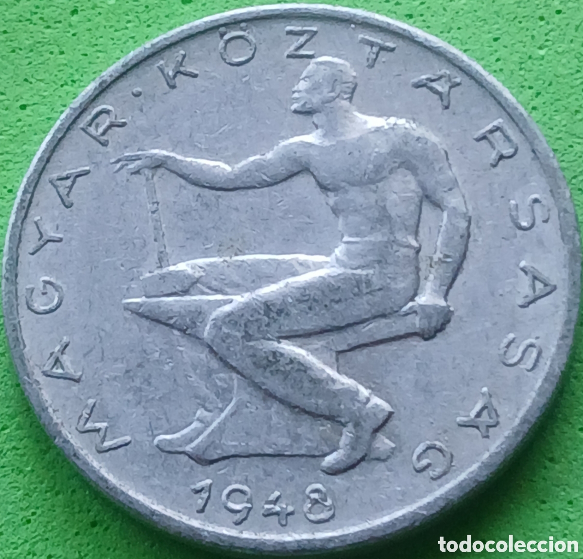 Monedas antiguas de Europa: Hungr&iacute;a 50 filler 1948 km#536