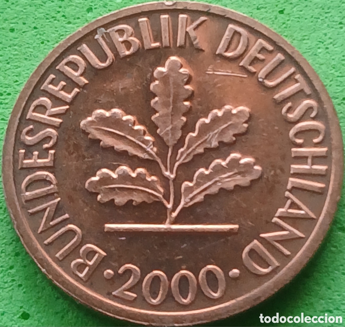 Monedas antiguas de Europa: Alemania Federal 1 pfennig 2000 D km#105 Mint Set / RARA (R) !