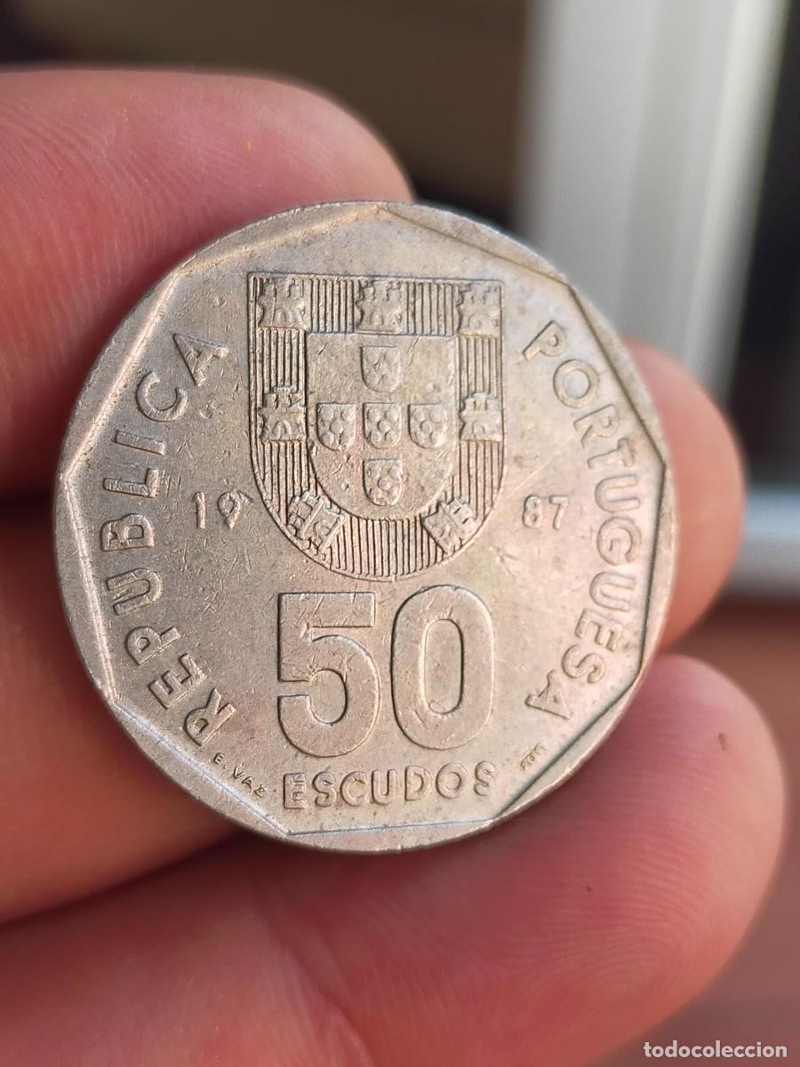 Monedas antiguas de Europa: MONEDA DE 50 CINCUENTA ESCUDOS PORTUGAL 1987 MUY BUENA CONSERVACION