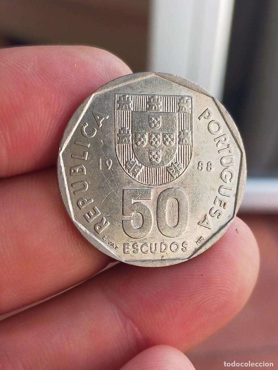Monedas antiguas de Europa: MONEDA DE 50 CINCUENTA ESCUDOS PORTUGAL 1988 MUY BUENA CONSERVACION