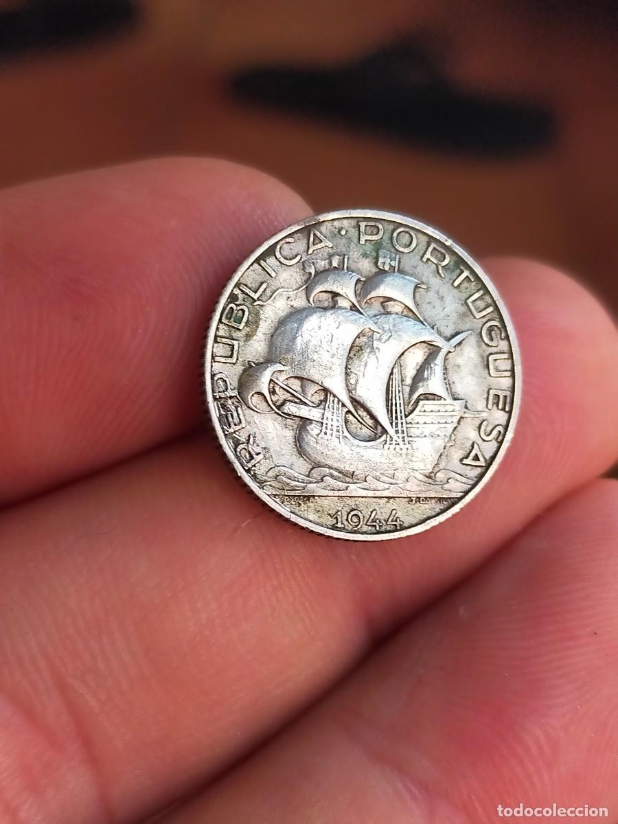 Monedas antiguas de Europa: MONEDA DE 2,5 DOS Y MEDIO CINCO ESCUDOS PORTUGAL 1944 EXCELENTE CONSERVACION PLATA