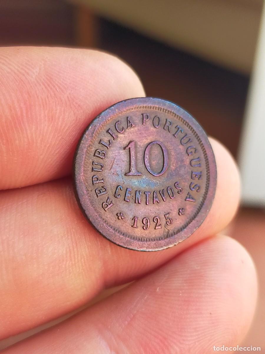 Monedas antiguas de Europa: MONEDA DE 10 DIEZ CENTAVOS PORTUGAL 1925 EXCELENTE CONSERVACION