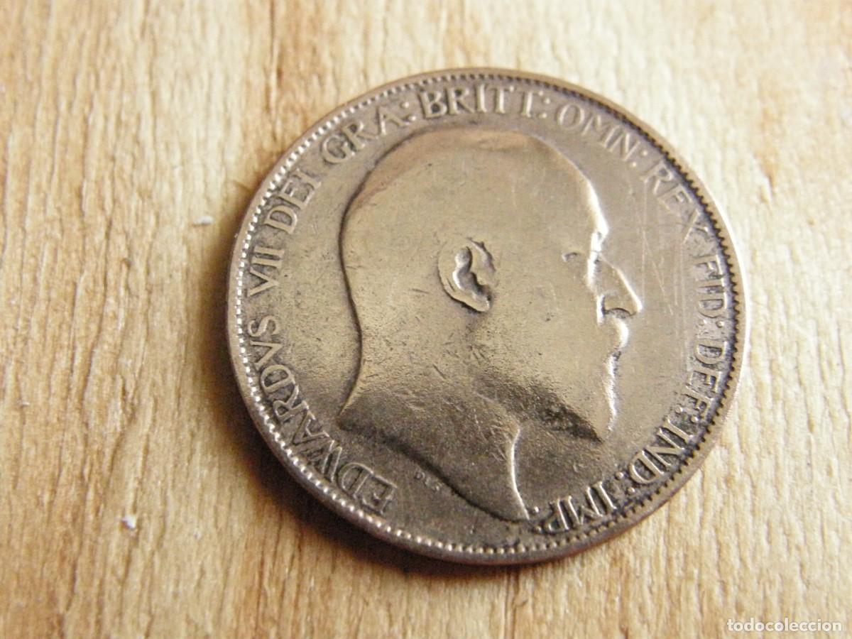 Monedas antiguas de Europa: Reino Unido: 1/2 Penique (Half Penny) 1903 - Edward VII - Bronce - Excelente para Colecci&oacute;n