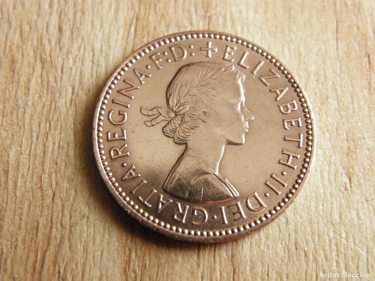 Monedas antiguas de Europa: Reino Unido: Half Penny 1967 - Isabel II - Bronce - Barco (Hilda Plowright) - Estado Normal