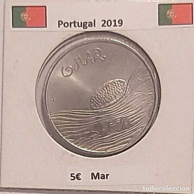 Monedas antiguas de Europa: 5 euros Portugal 2019 O Mar cu/ni