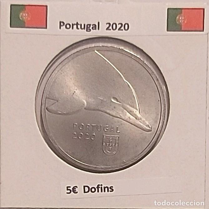 Monedas antiguas de Europa: 5 euros Portugal 2020 Golfinho comun cu/ni