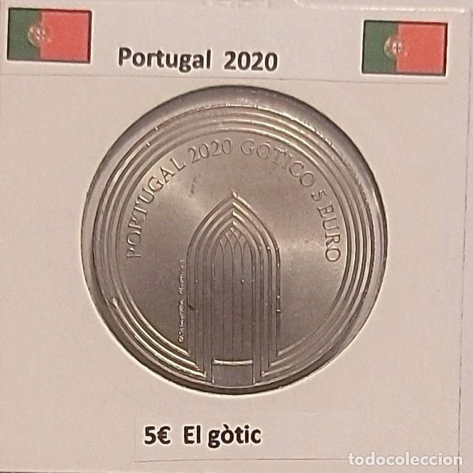Monedas antiguas de Europa: 5 euros Portugal 2020 G&oacute;tico cu/ni