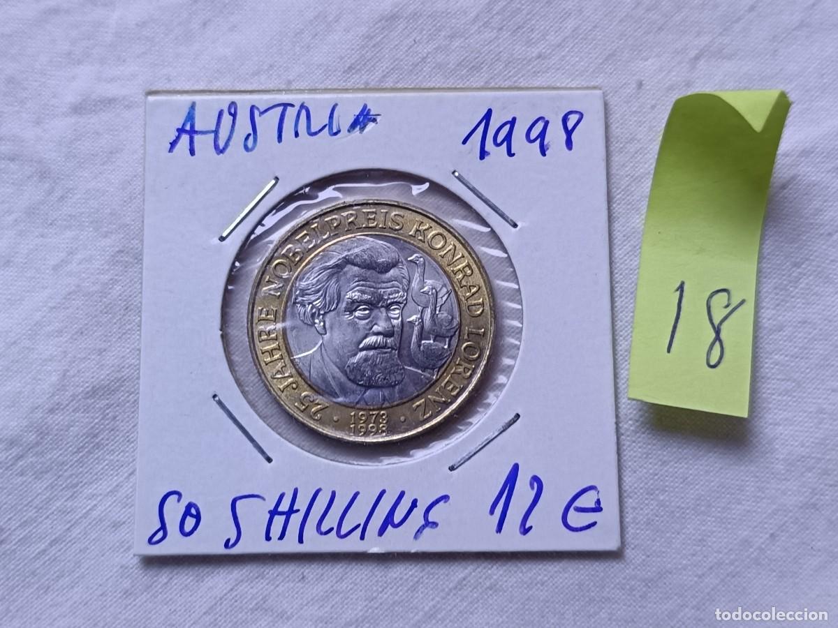 Alte M&uuml;nzen aus Europa: Moneda Bimet&aacute;lica, en estuche de Cart&oacute;n, Austria, con notas en el cart&oacute;n