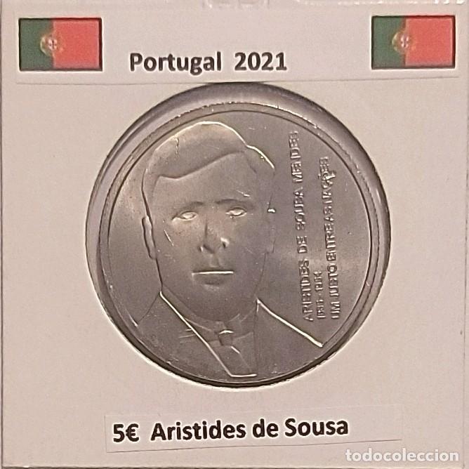 Monedas antiguas de Europa: 5 euros Portugal 2021 Aristides de Sousa Mendez cu/ni