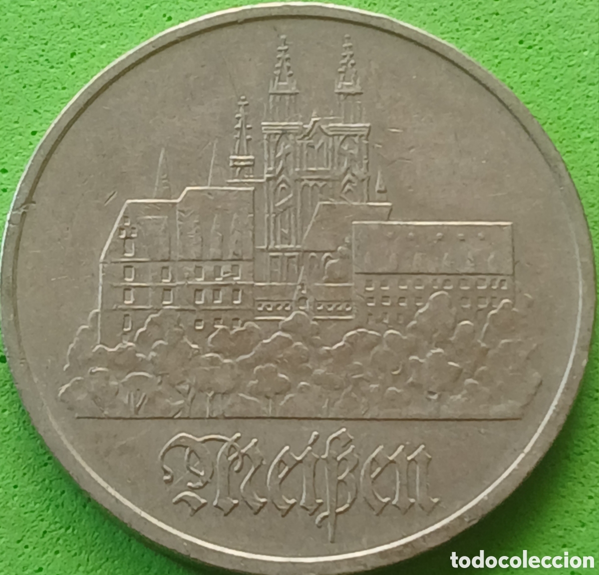 Monedas antiguas de Europa: Alemania Oriental 5 marcos 1972 km#37 Ciudad de Meissen