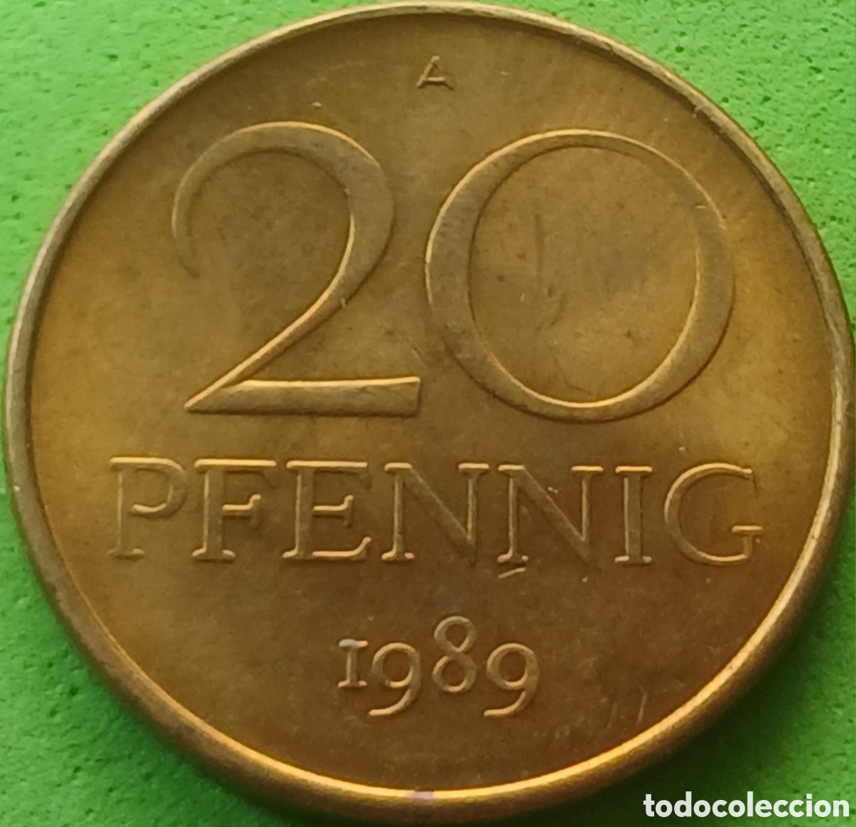 Monedas antiguas de Europa: Alemania Oriental 20 pfennig 1989 km#11