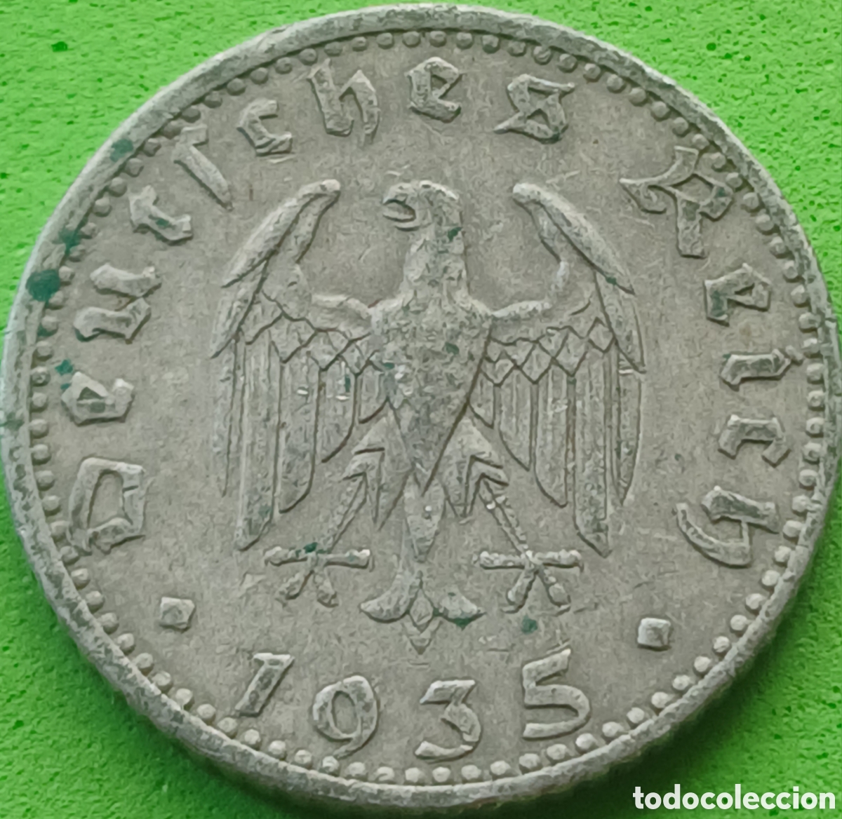 Monnaies anciennes de Europe: Alemania Tercer Reich 50 reichspfennig 1935 A km#87