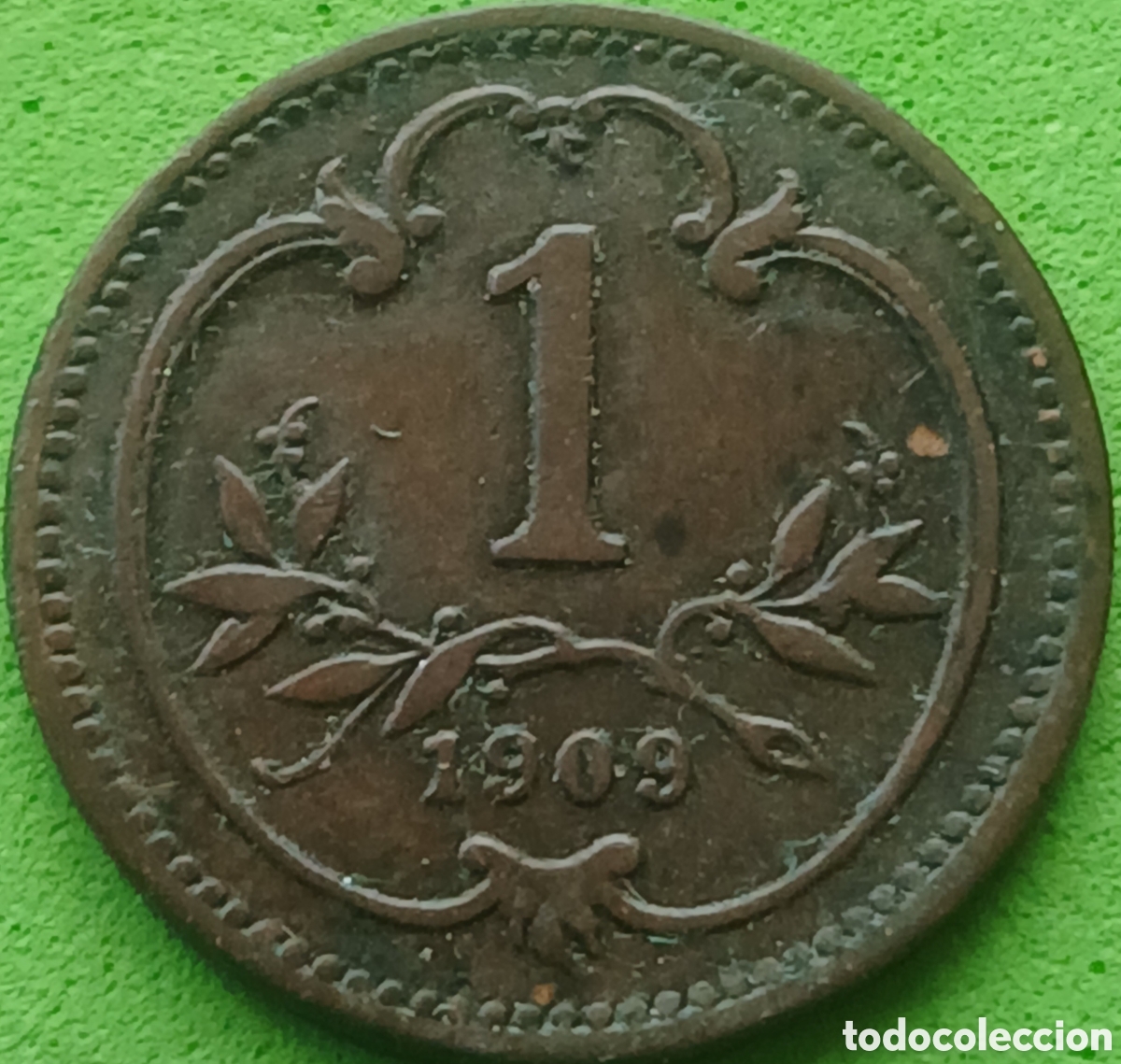 Monedas antiguas de Europa: Austria 1 heller 1909 km#2800