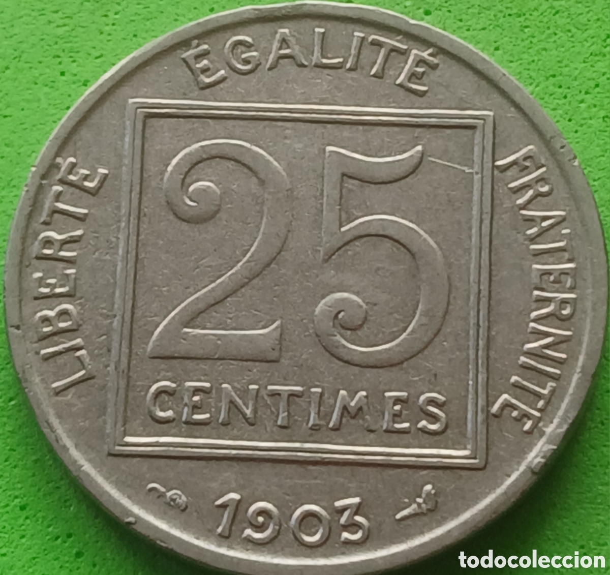 Monedas antiguas de Europa: Francia 25 c&eacute;ntimos 1903 km#855