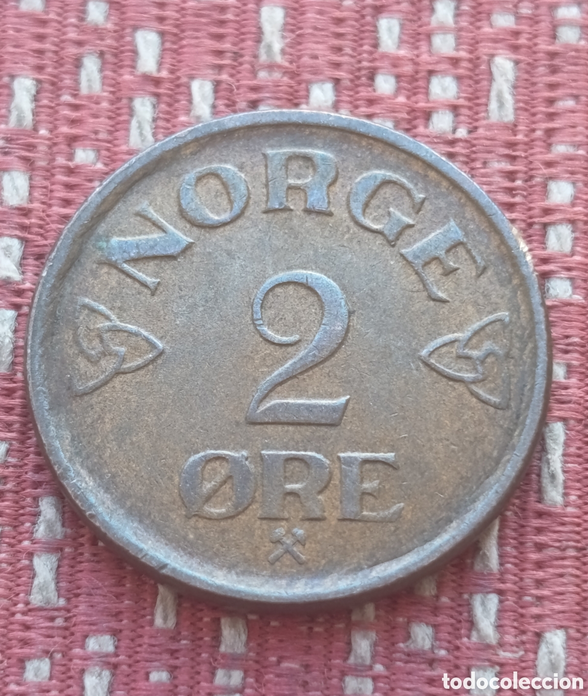 Monedas antiguas de Europa: Noruega 2 &Ouml;re 1957 &Ouml;re