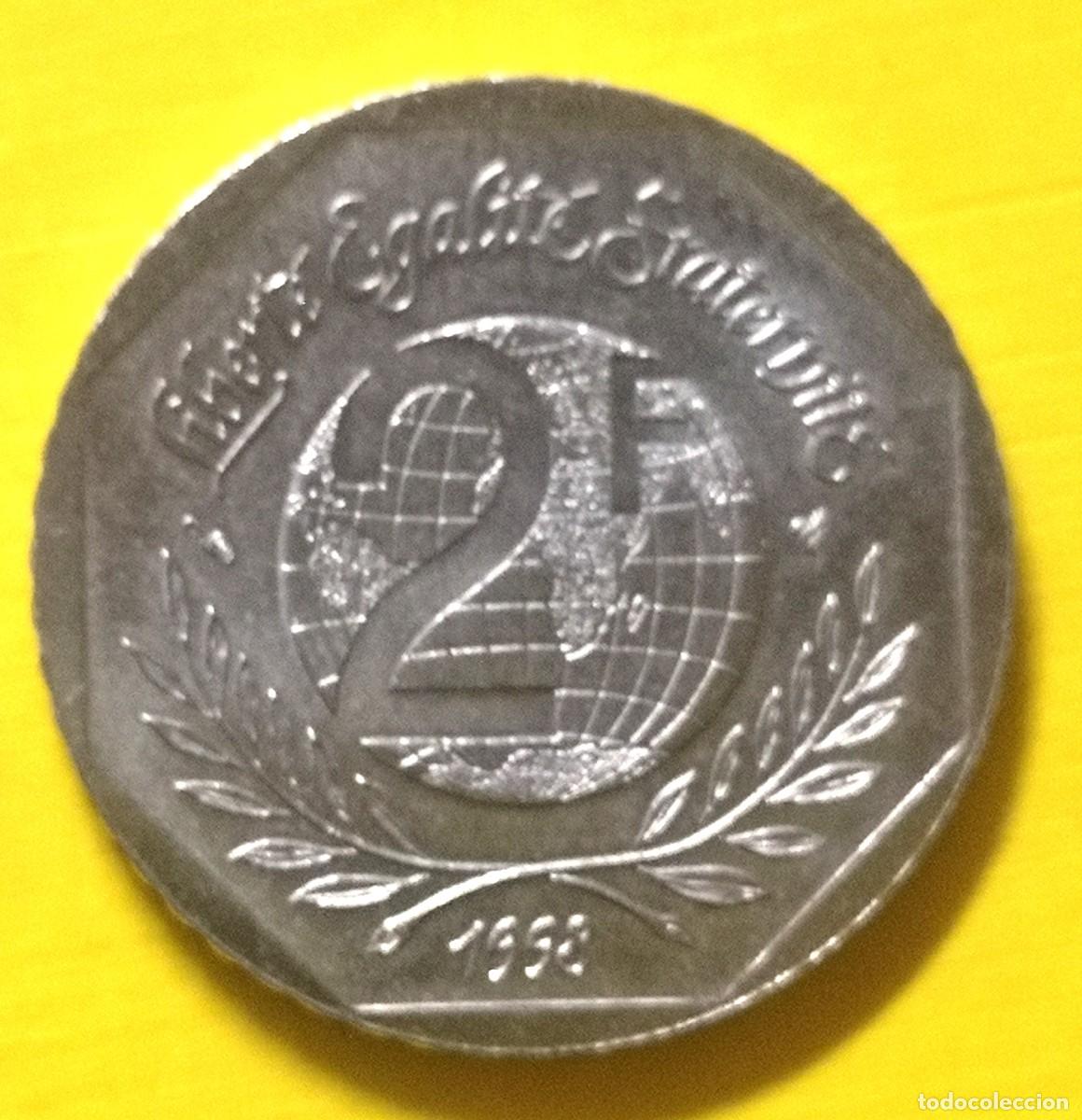 Monete antiche di Europa: MONEDA FRANCIA 1998 CONMEMORATIVA-ANIV.DECLARACION DERECHOS HUMANOS 2 FRANCS