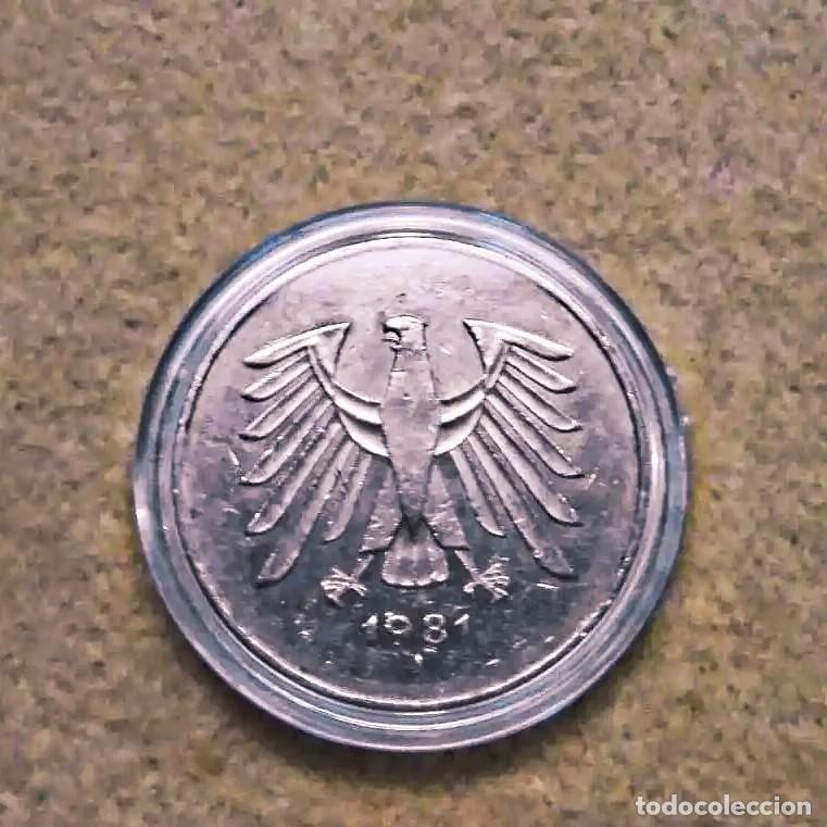 Monete antiche di Europa: 5 DEUTSCHE MARK DE NIQUEL. BUNDESREPUBLIK. CECA J. A&Ntilde;O 1981. B.C.