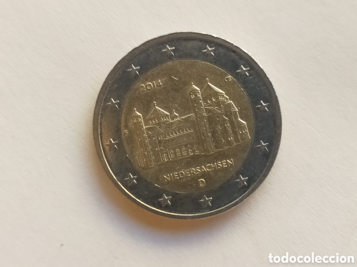 Monedas antiguas de Europa: moneda conmemorativa de 2 euros de Alemania del a&ntilde;o 2014 dedicada al estado federado de Baja Sajonia