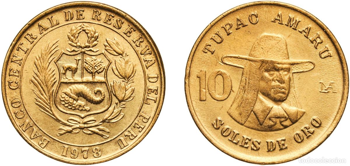 Monedas antiguas de Europa: Peru Republic 1978 10 Soles de Oro Brass Lima Mint (46970000) 5.44g UNC KM 272.1