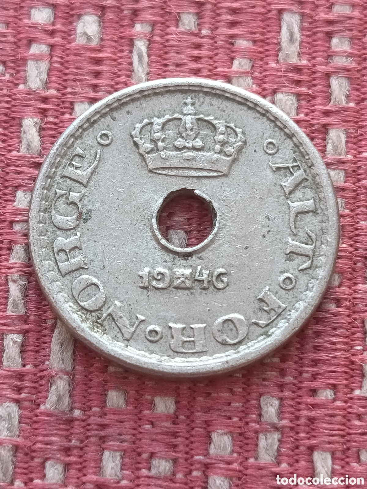 Monedas antiguas de Europa: Noruega 10 &Ouml;re 1946 &Ouml;re