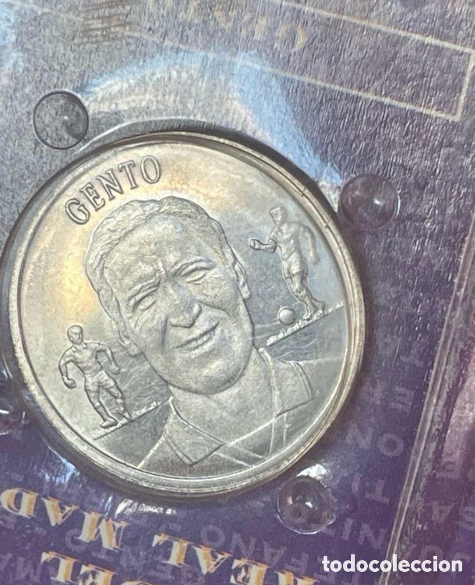 Moedas antigas da Europa: Moneda oficial Real Madrid Gento AS colecci&oacute;n