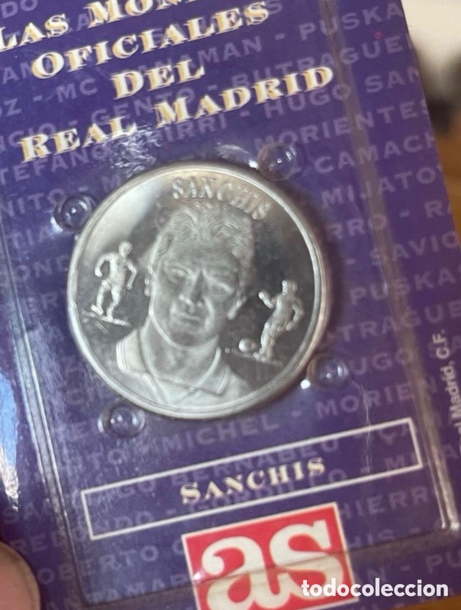 Moedas antigas da Europa: Moneda oficial Real Madrid Sanch&iacute;s AS colecci&oacute;n