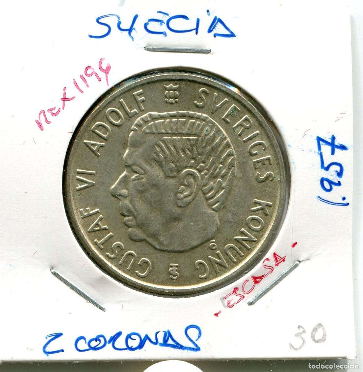 Monedas antiguas de Europa: 2 CORONAS A&Ntilde;O 1957 SUECIA ( MEX1196 )