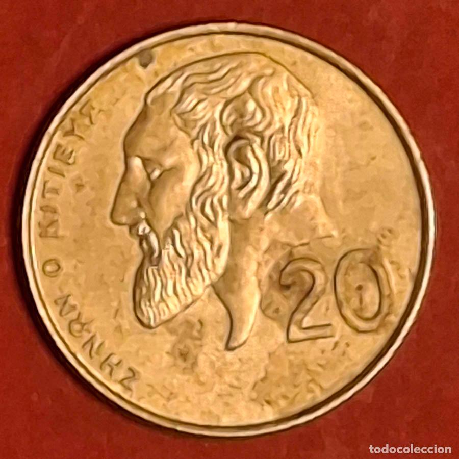 Monedas antiguas de Europa: 20 centavos de Chipre de 1991