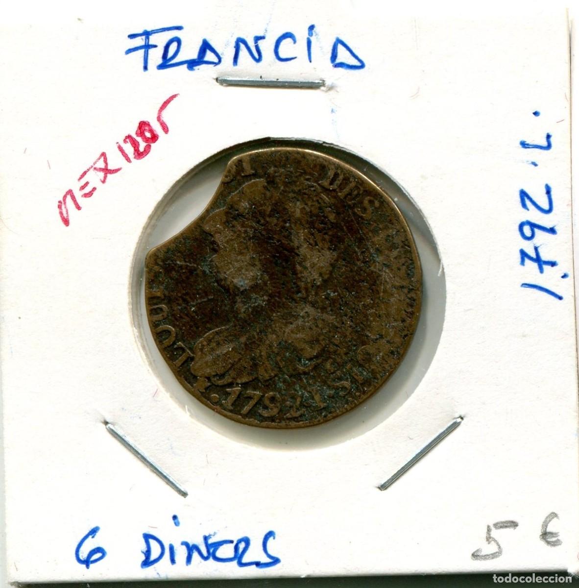 Monedas antiguas de Europa: 6 DINERS A&Ntilde;O 1792 L FRANCIA ( MEX1205 )