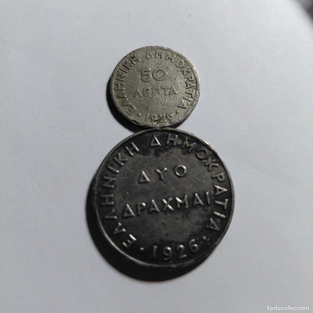 Monedas antiguas de Europa: GRECIA - LOTE 2 MONEDAS 1926