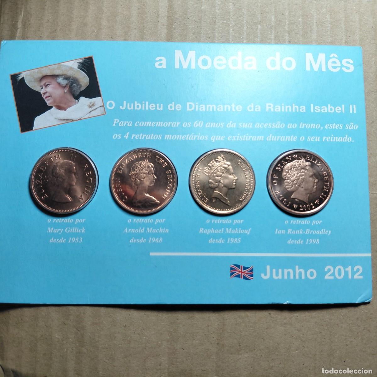 Monedas antiguas de Europa: ESTUCHE 4 MONEDAS REINA ISABEL - 2012 JUBILEO