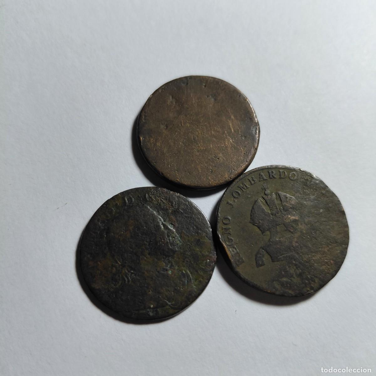 Monedas antiguas de Europa: 3 MONEDAS ANTIGUAS ITALIANAS