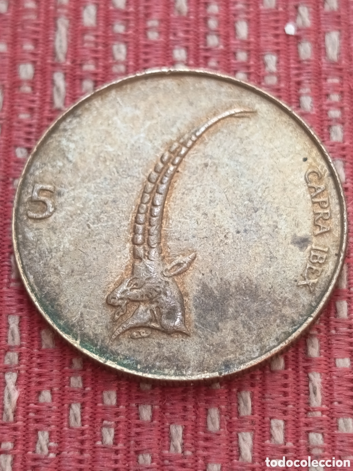 Monedas antiguas de Europa: Eslovenia 5 Tolarjev 2000
