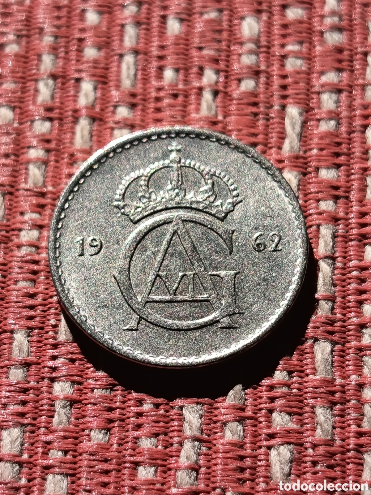 Monedas antiguas de Europa: Suecia 10 &Ouml;re U 1962 U