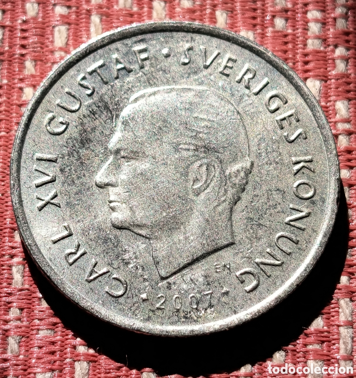 Monedas antiguas de Europa: Suecia 1 Corona 2007 SI
