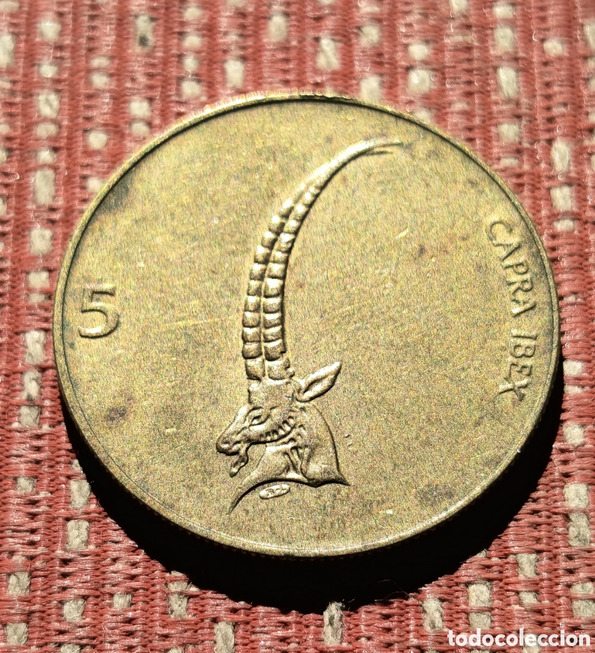 Monedas antiguas de Europa: Eslovenia 5 Tolarjev 1994 Open 4