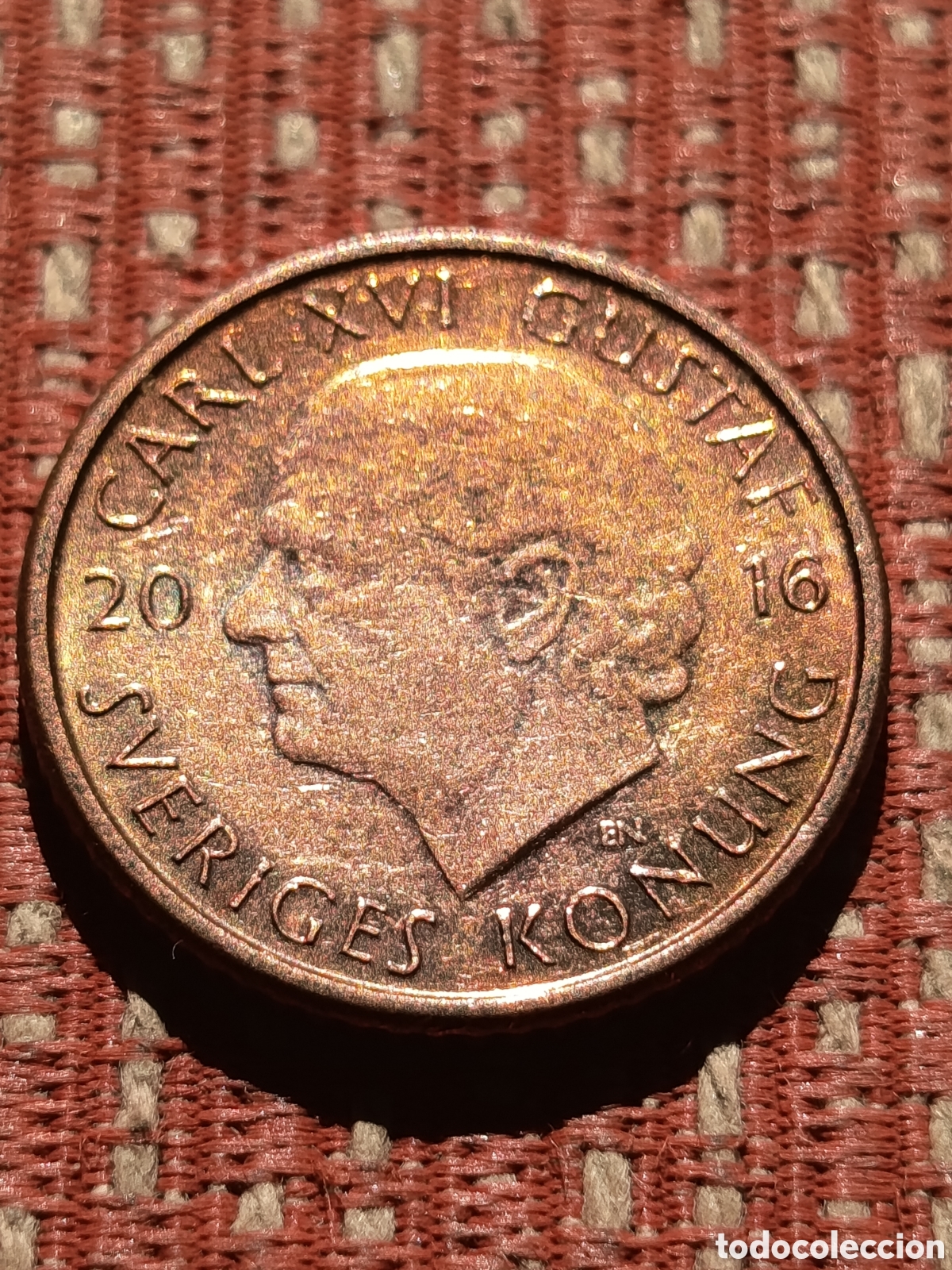Monedas antiguas de Europa: Suecia 1 Corona 2016 SI
