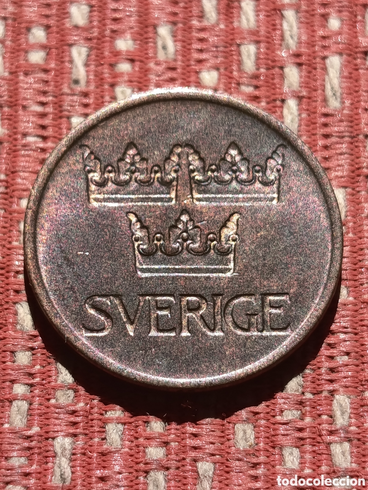Monedas antiguas de Europa: Suecia 5 &Ouml;re 1972 U Suecia