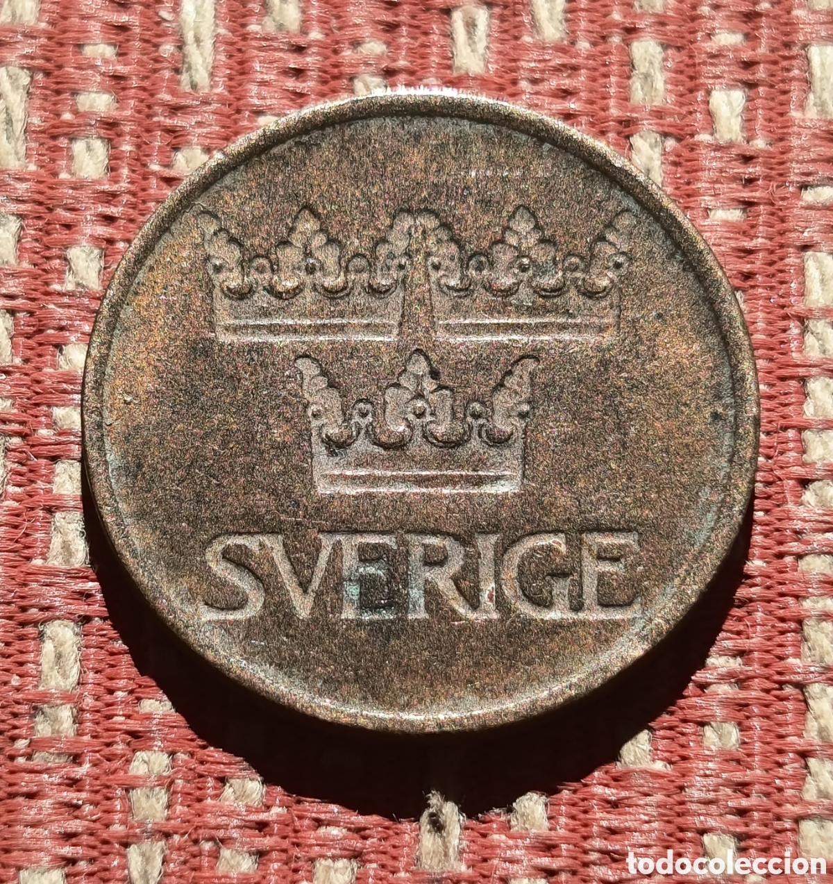 Monedas antiguas de Europa: Suecia 5 &Ouml;re 1973 U Suecia