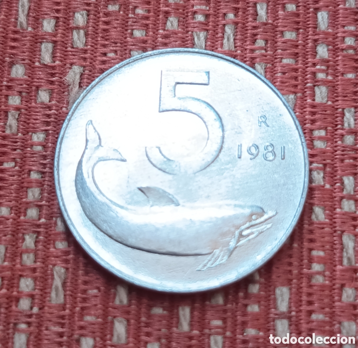 Monedas antiguas de Europa: Italia 5 Liras 1981R SC