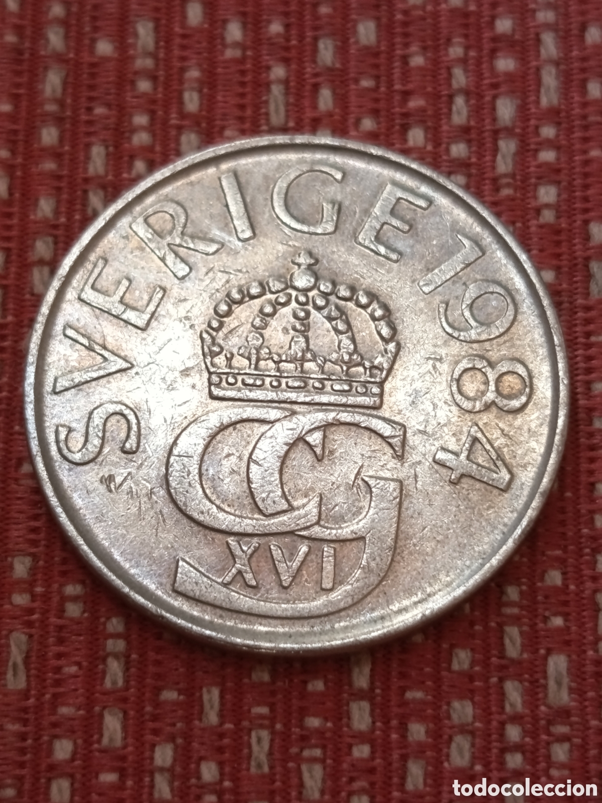 Monedas antiguas de Europa: Suecia 5 Coronas 1984 U